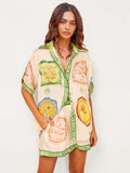 Vintage Tapestry Print Two-Piece Set