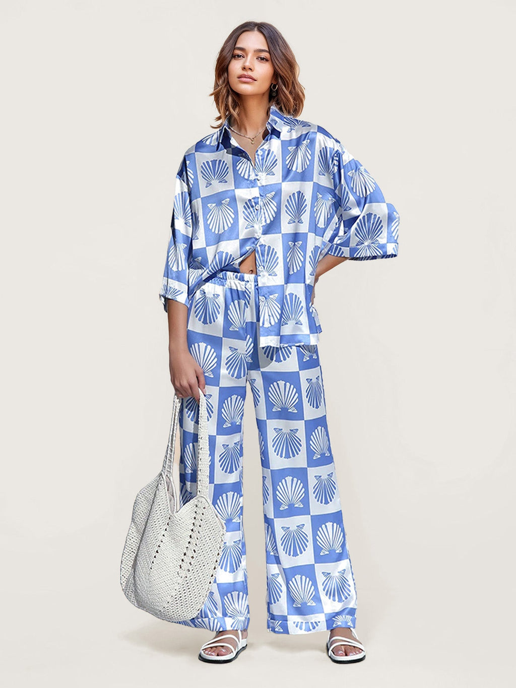 Seashell Dreams Wide-Leg Pants