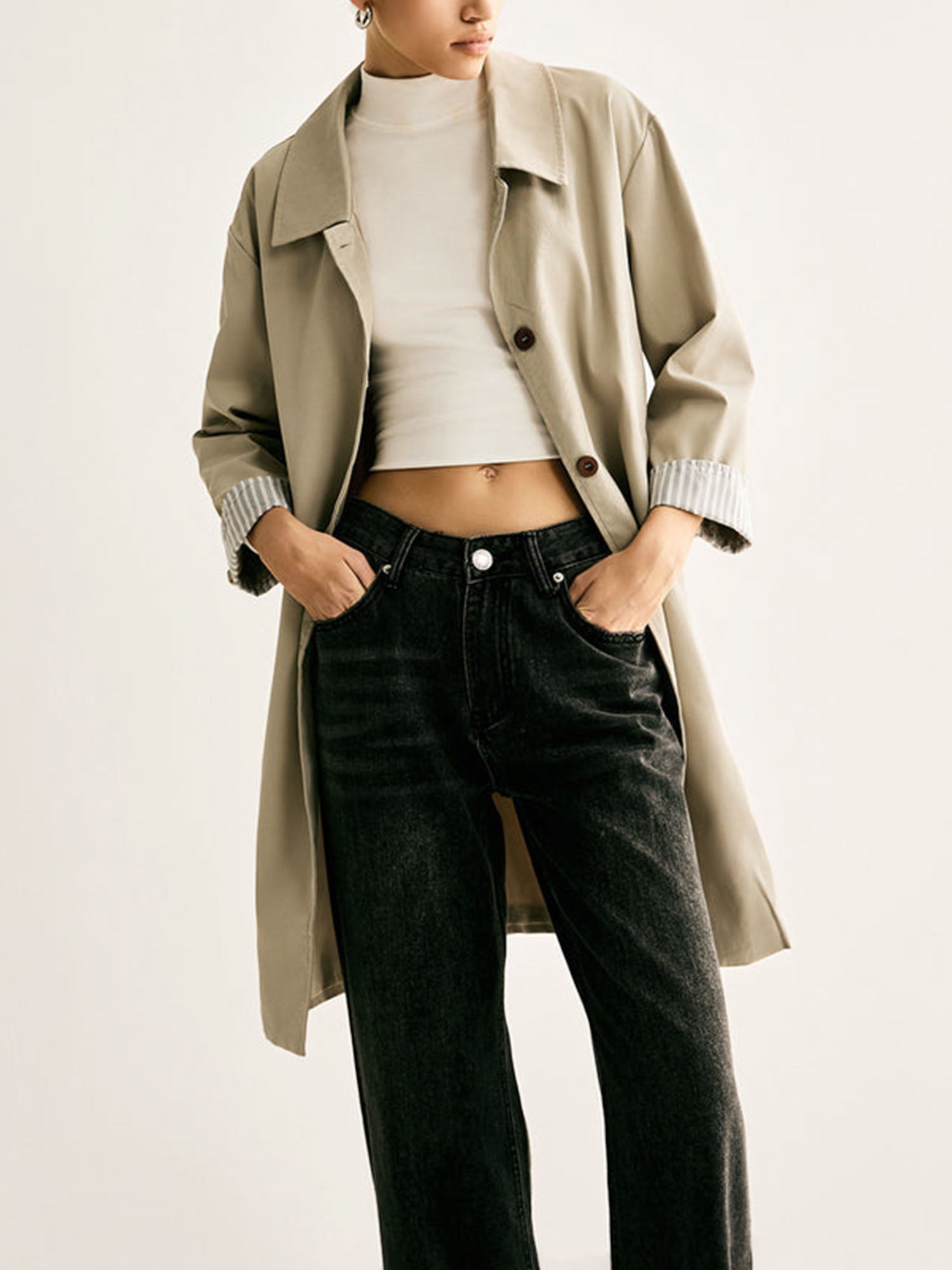 Beige Trench Coat