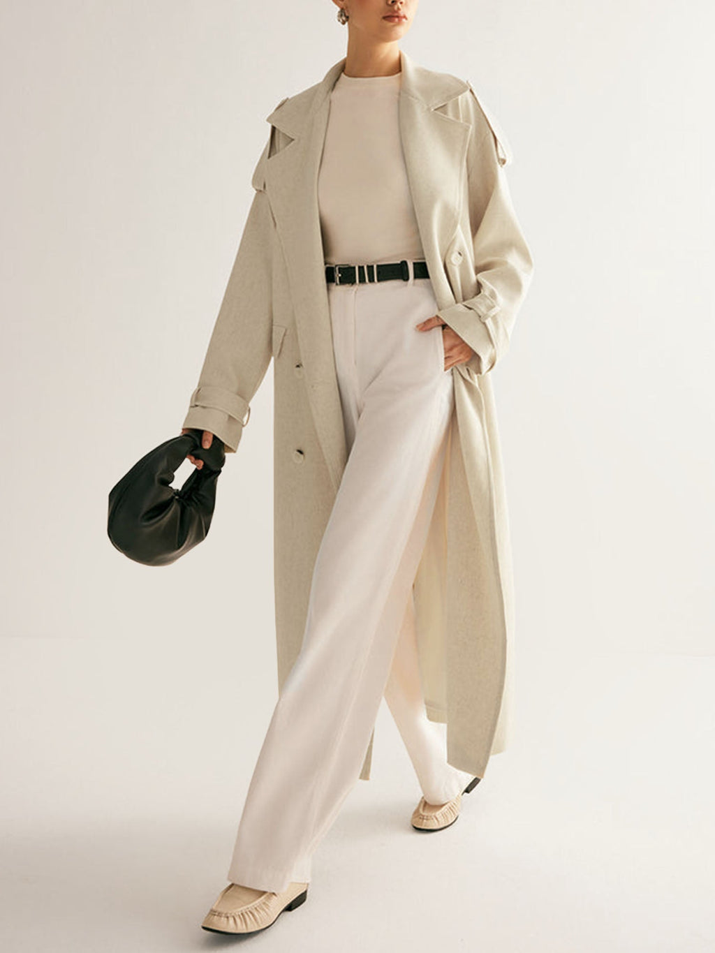 Kot Trench Beige