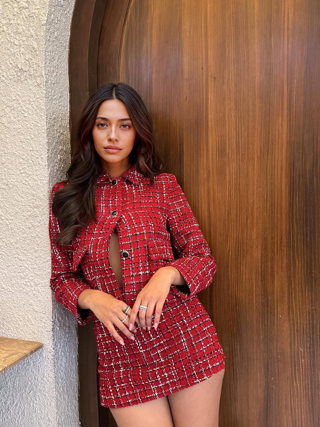 Skirt Tweed Mini Klasik