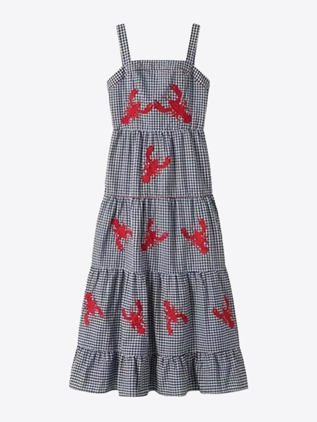 Floral Gingham Maxi Dress