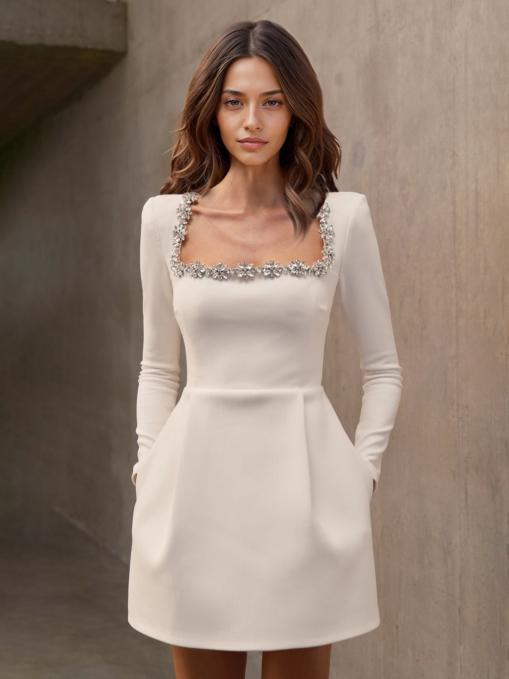 Veiled Echo Mini Dress