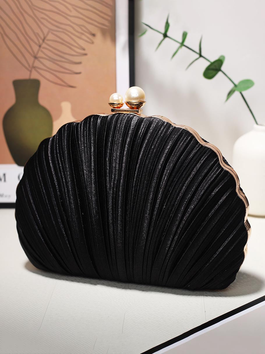 Beg Malam Shell Berlipat Clutch