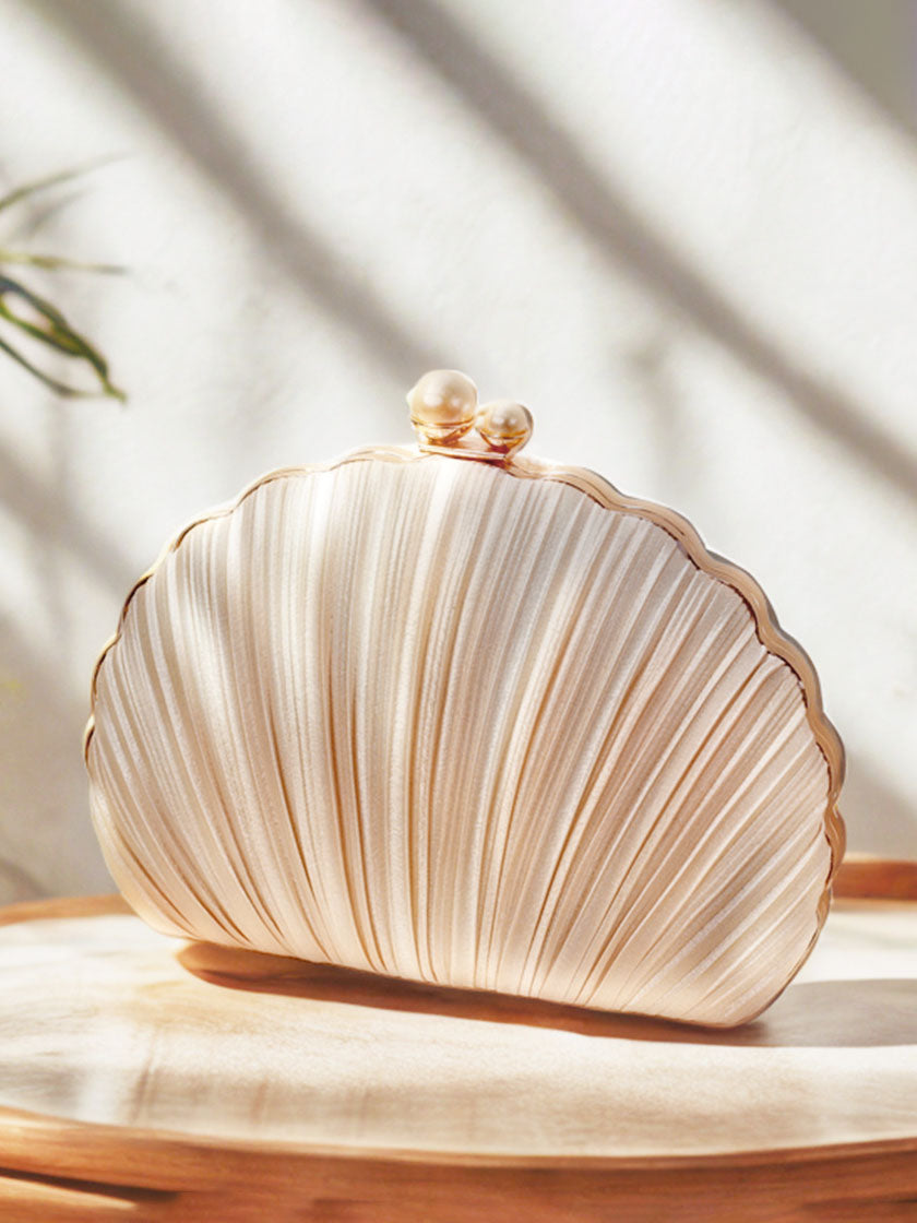 Beg Malam Shell Berlipat Clutch