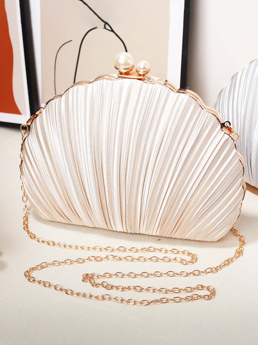Beg Malam Shell Berlipat Clutch