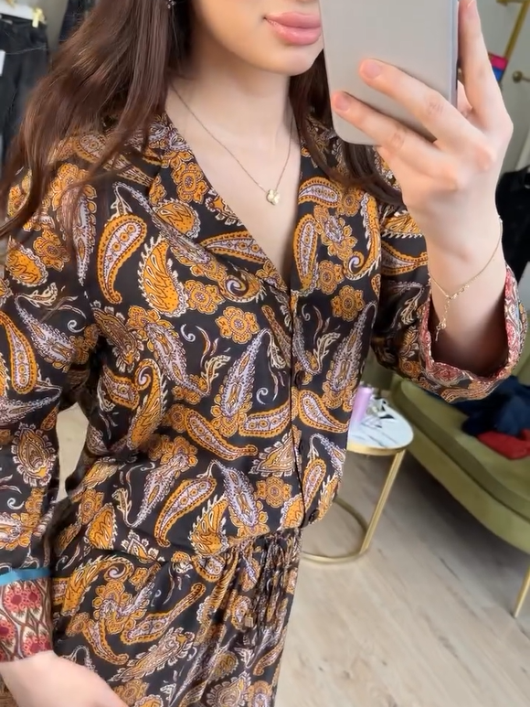 Vintage Paisley Print Co-Ord Set