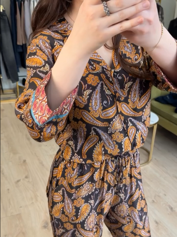 Vintage Paisley Print Co-Ord Set