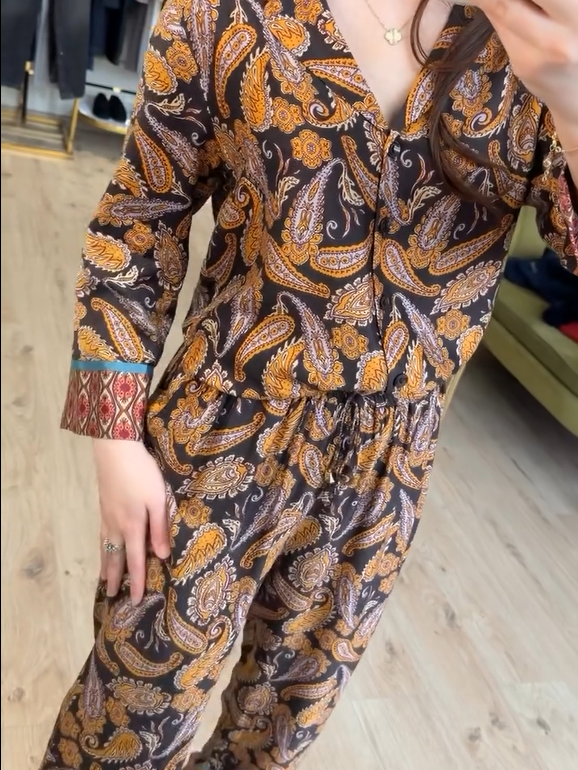 Vintage Paisley Print Co-Ord Set