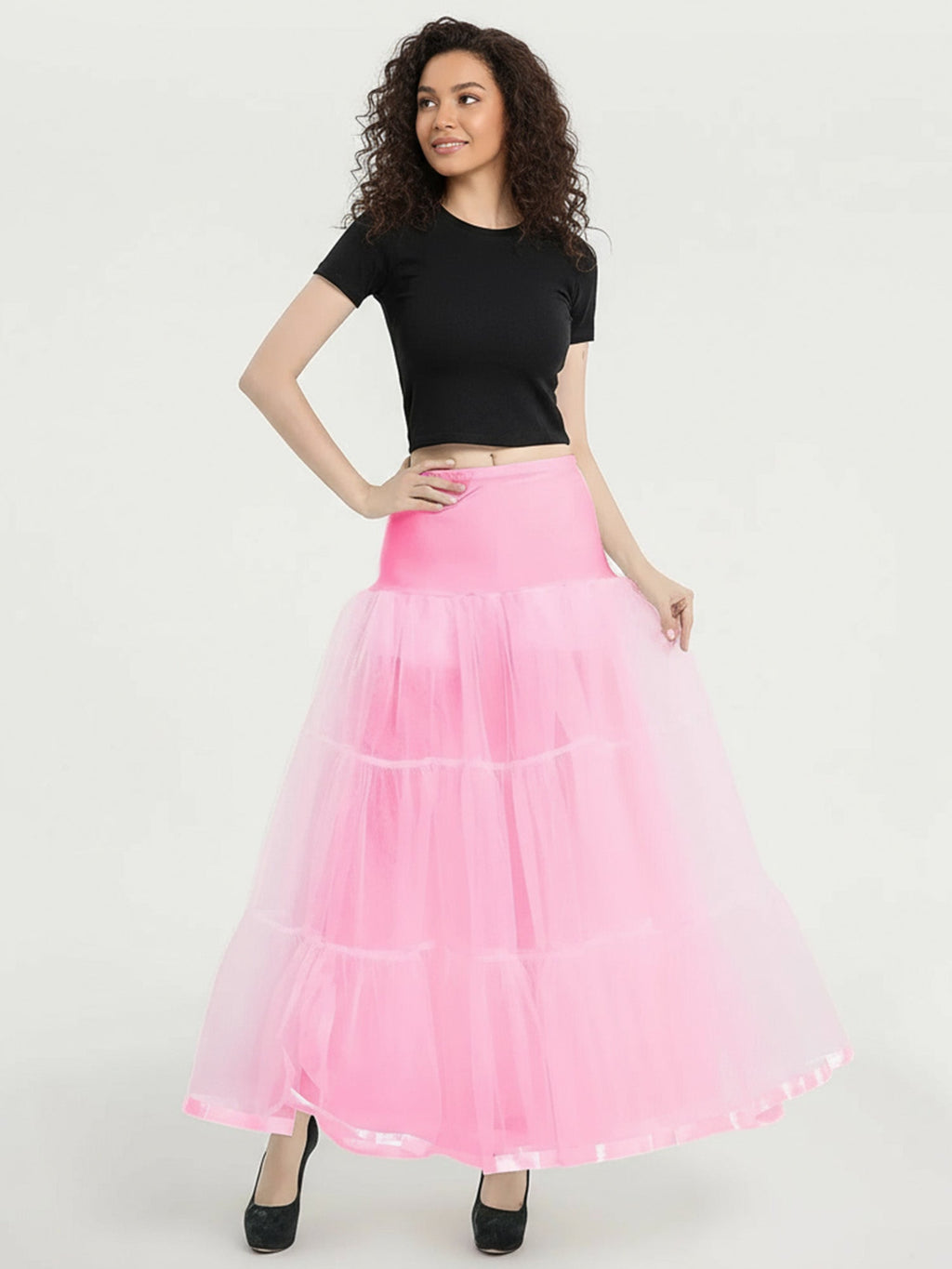 Pink Ankle-Length Petticoat