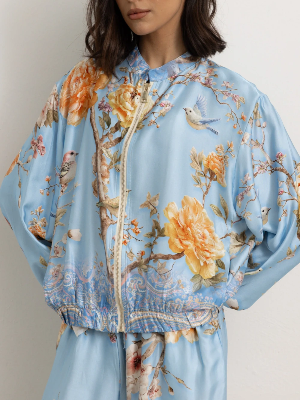 Peony Print Satin Co-Ord Set