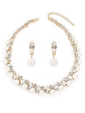 Set Kalung Aloi Barok Elegan dan Subang Mutiara