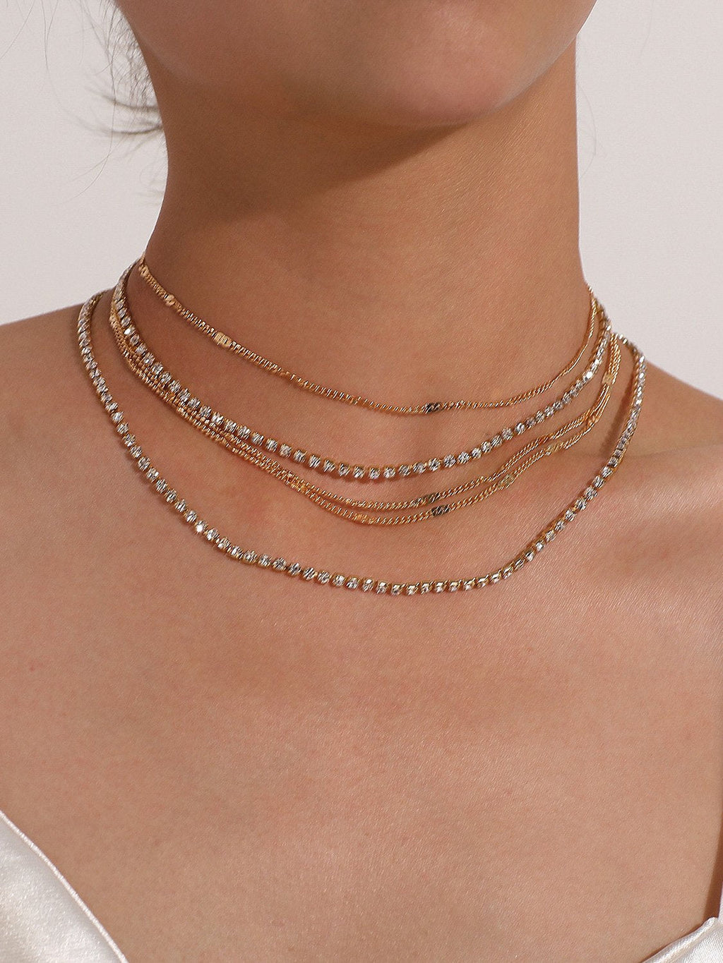 Kalung Berlian Berlapis Bergaya