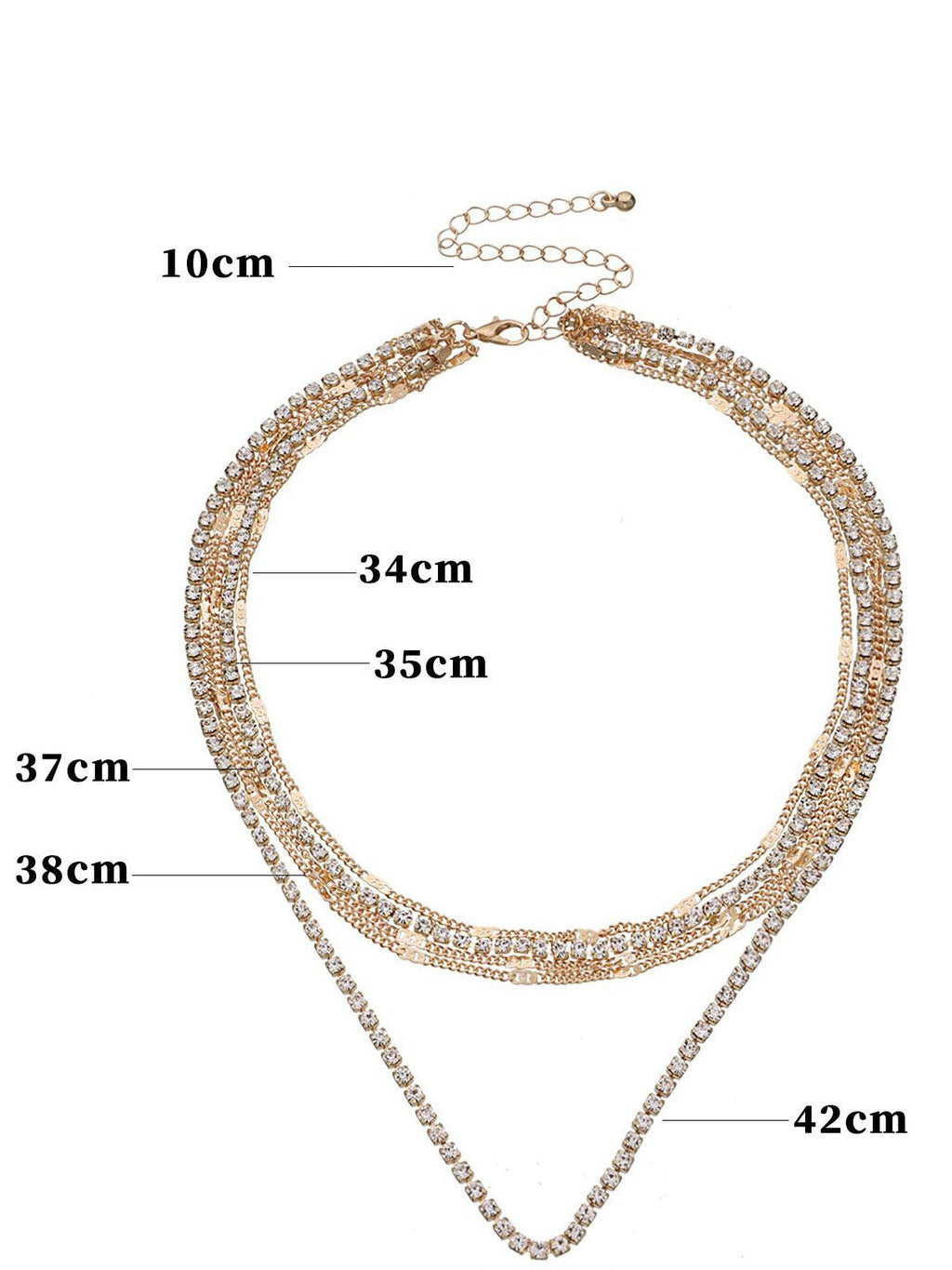 Kalung Berlian Berlapis Bergaya